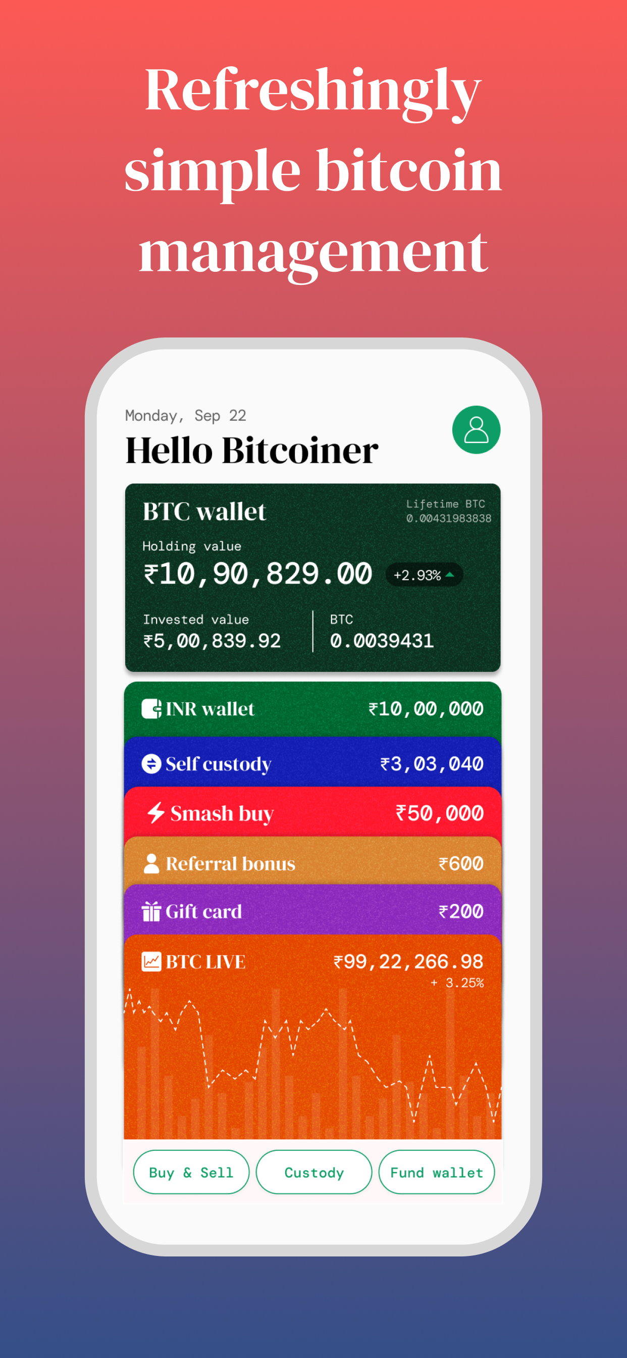GetBit.in: India's First Bitcoin-Only App With True Self-Custody